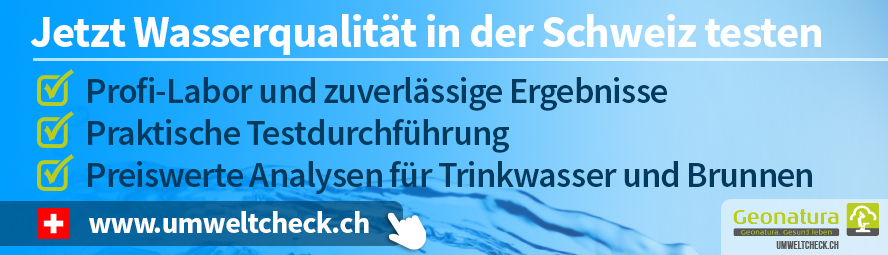 Wasserqualität in der Schweiz testen